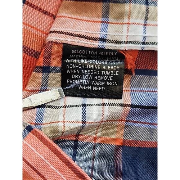 Blac Lacquer Men's 5XL Red Blue Plaid Long Sleeve Button EUC Workwear Streetwear - Picture 14 of 15